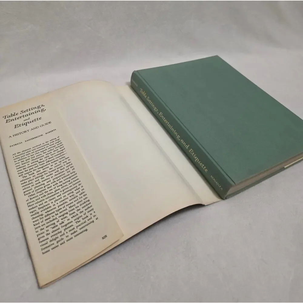 Vintage Table Settings Entertaining Etiquette Patricia Easterbrook Roberts 1967
